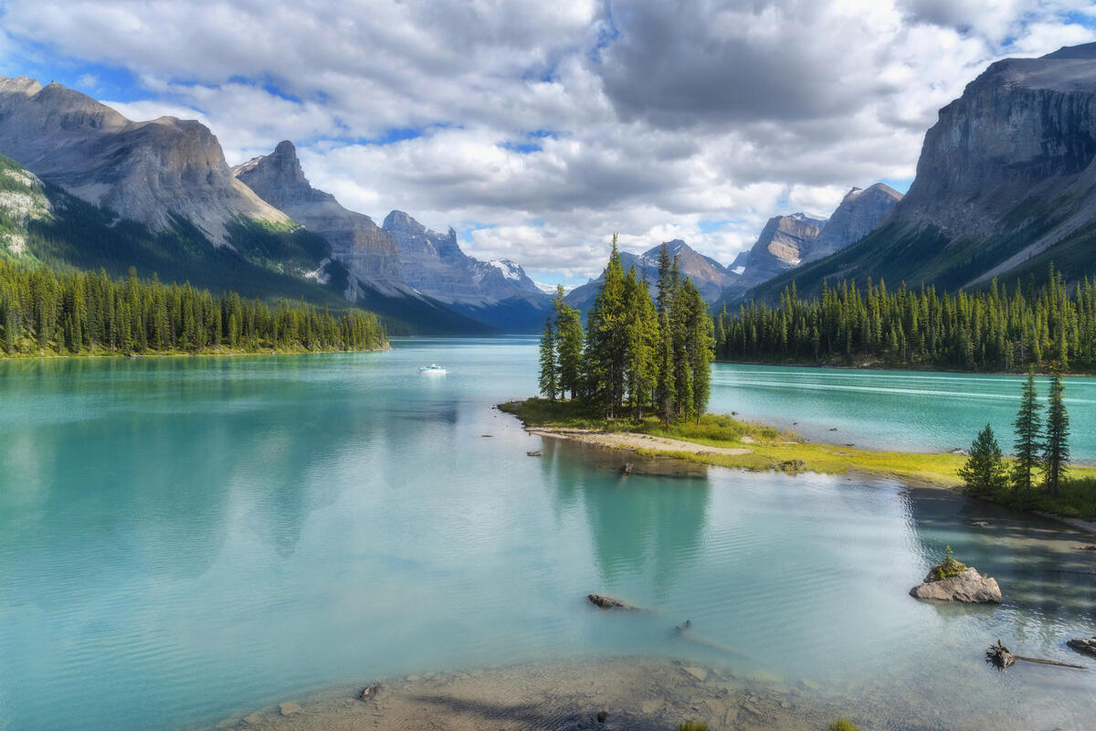 加拿大malinsha湖照片，未经注册