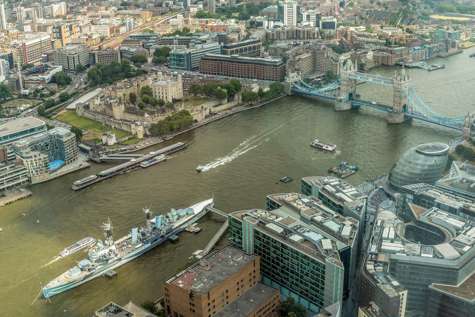 Обои Лондон река Темза Великобритания на рабочий стол