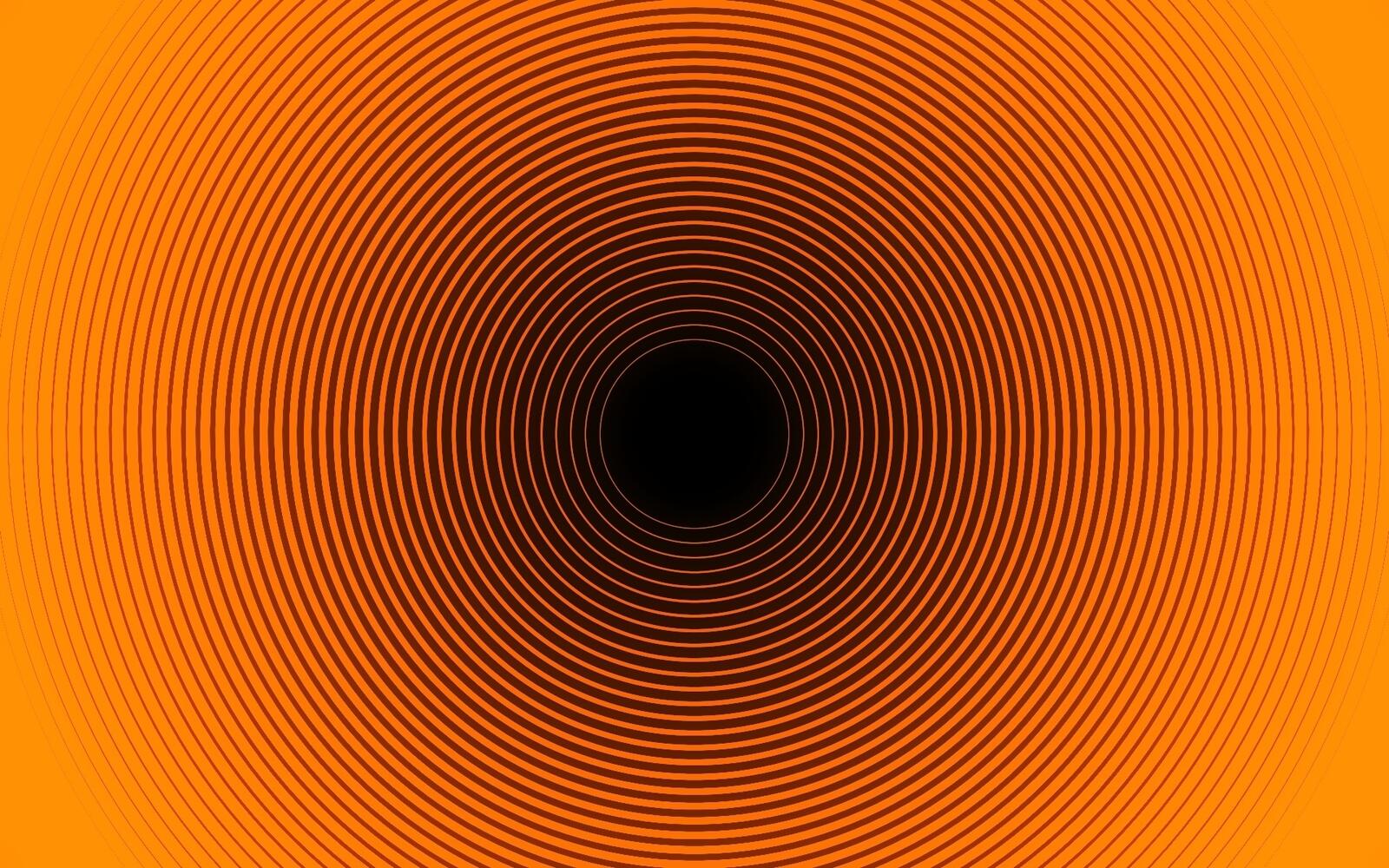 Wallpapers Black point circles hypnosis on the desktop