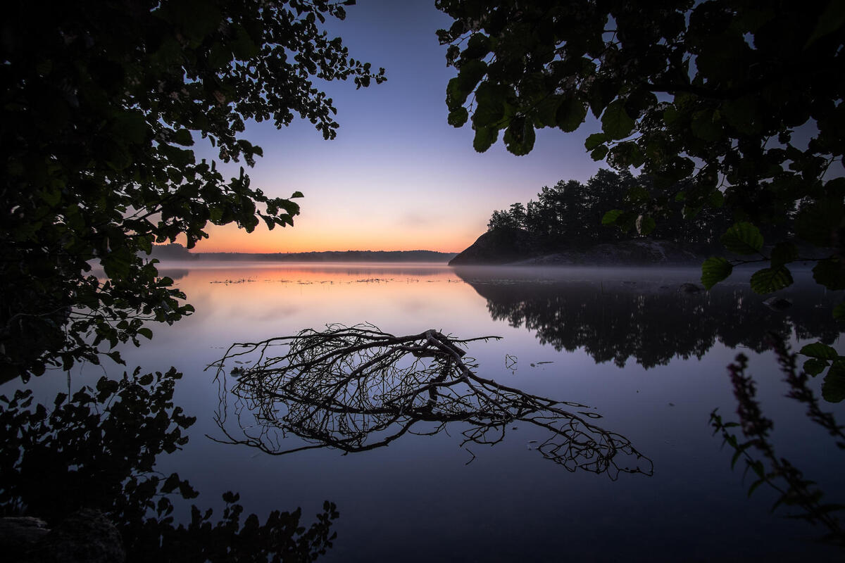 Красивые фотографии на тему закат, озеро