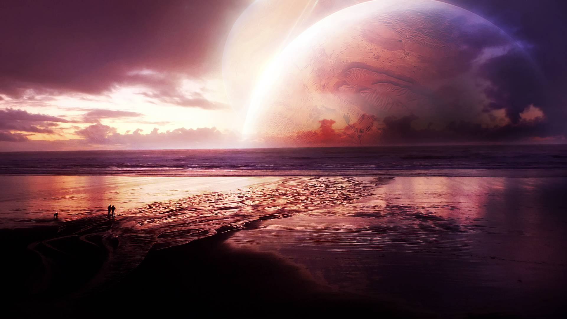 Wallpapers unknown worlds planet ocean on the desktop
