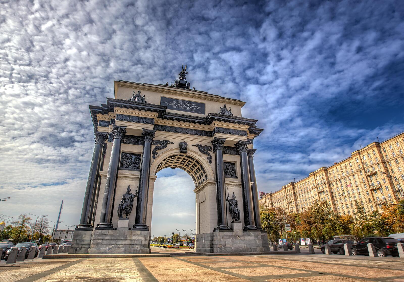 Обои Триумфальная арка Москва Россия на рабочий стол