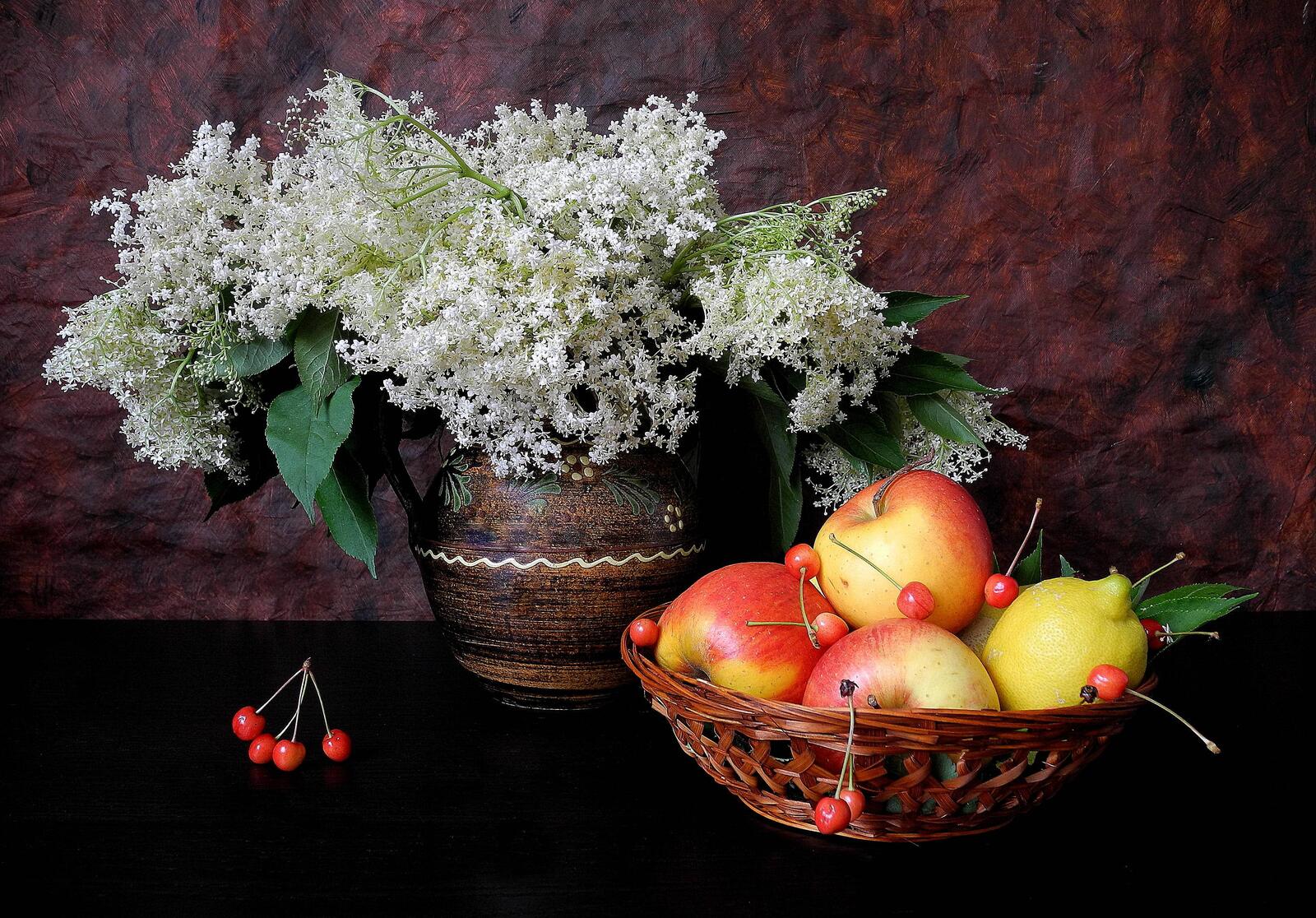 Бесплатное фото Обои на стол цветы, натюрморт