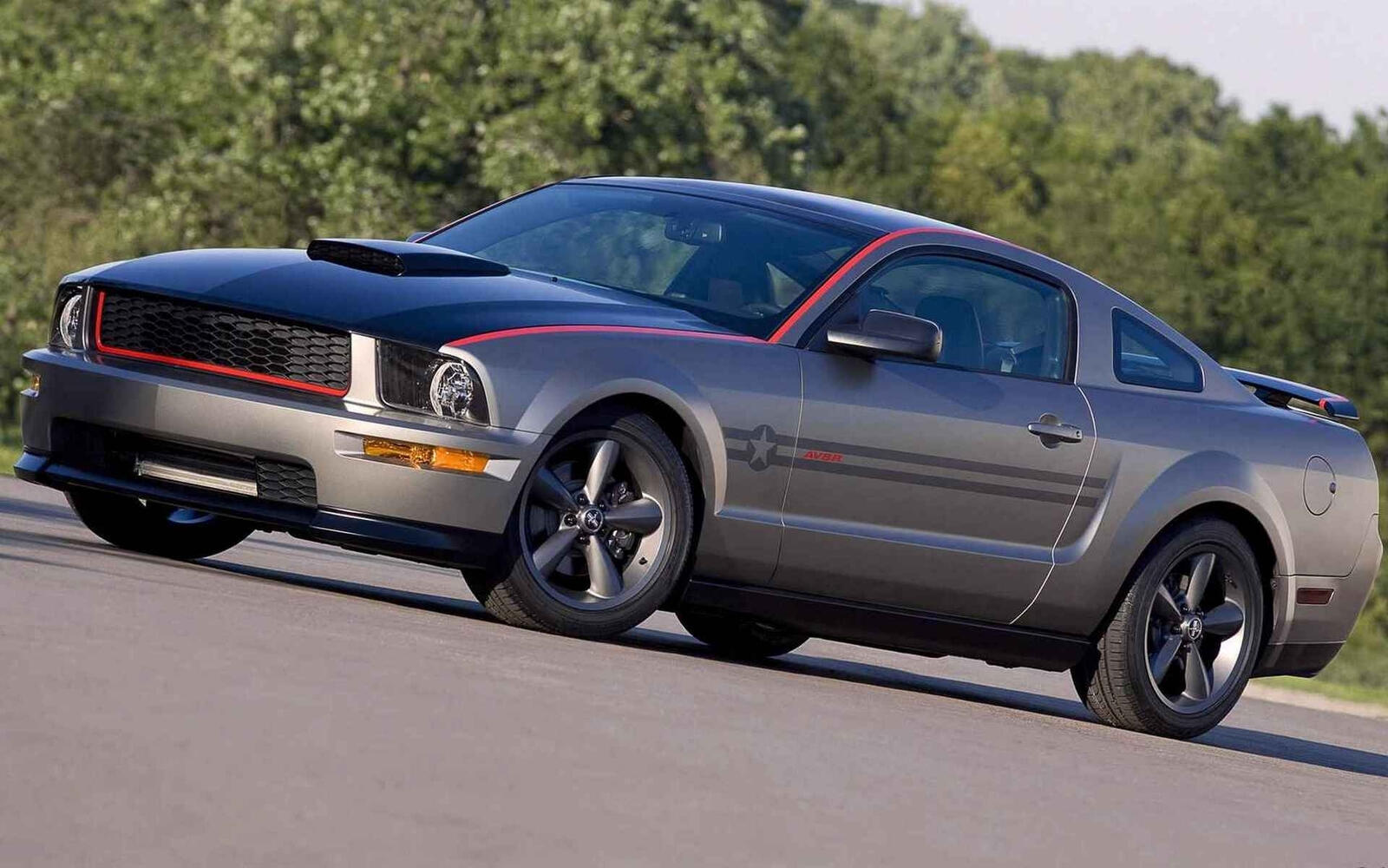 Wallpapers Ford Mustang lights on the desktop