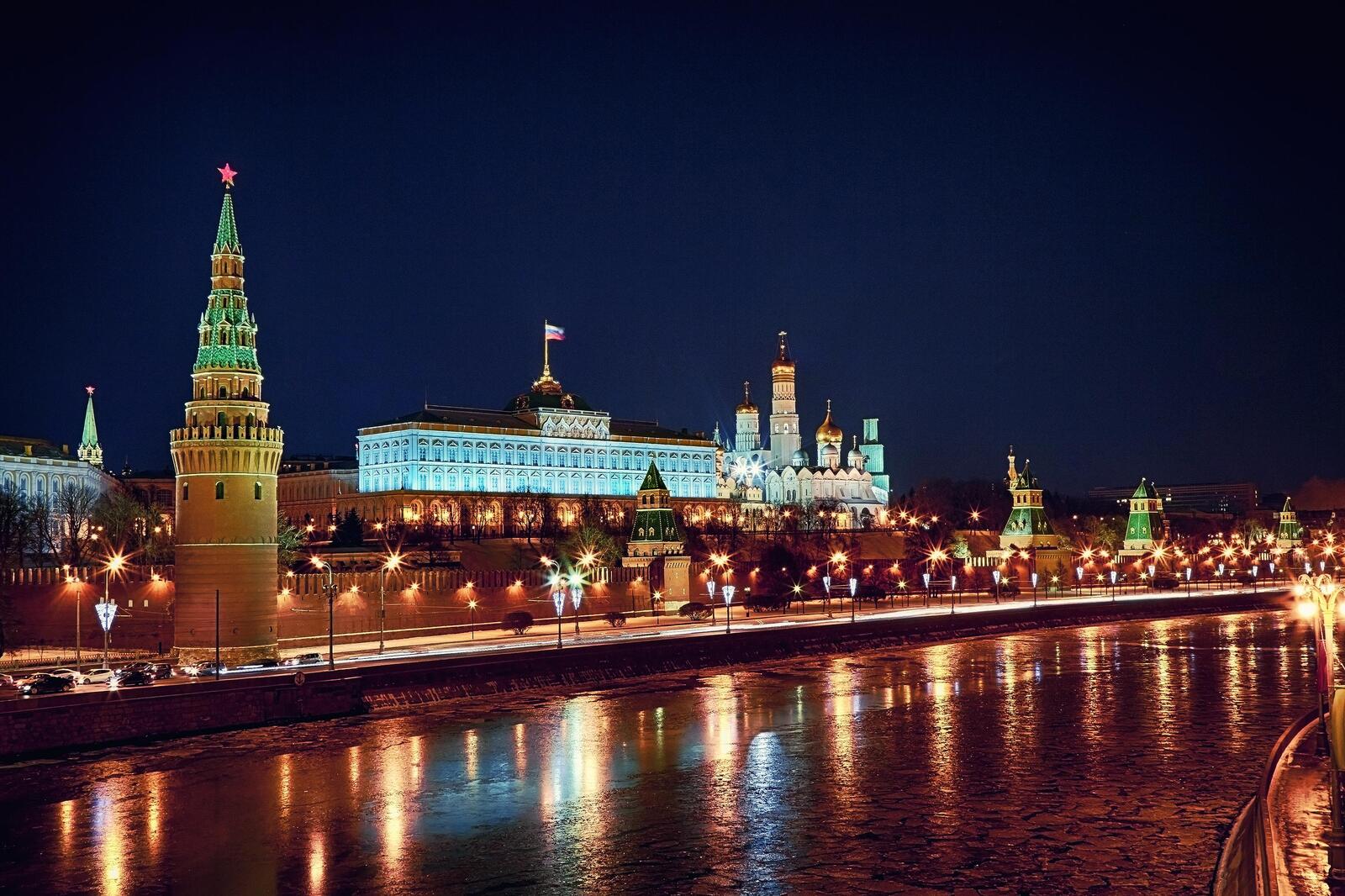 Обои городской пейзаж кремль здания на рабочий стол