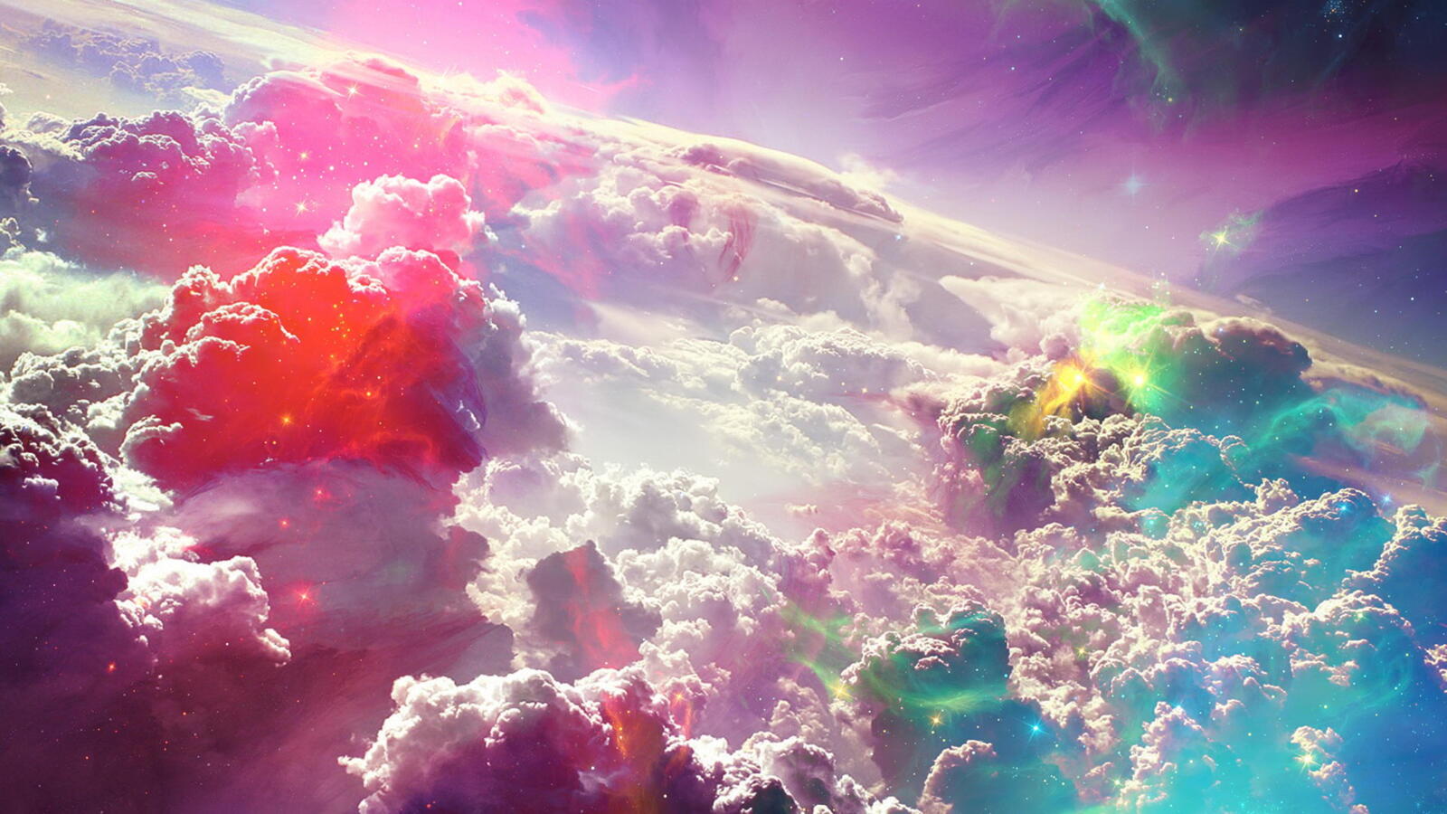 Wallpapers clouds space height on the desktop
