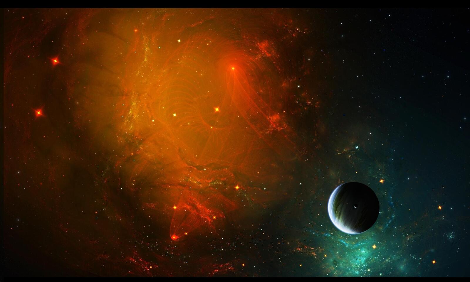 Wallpapers art constellations planets on the desktop