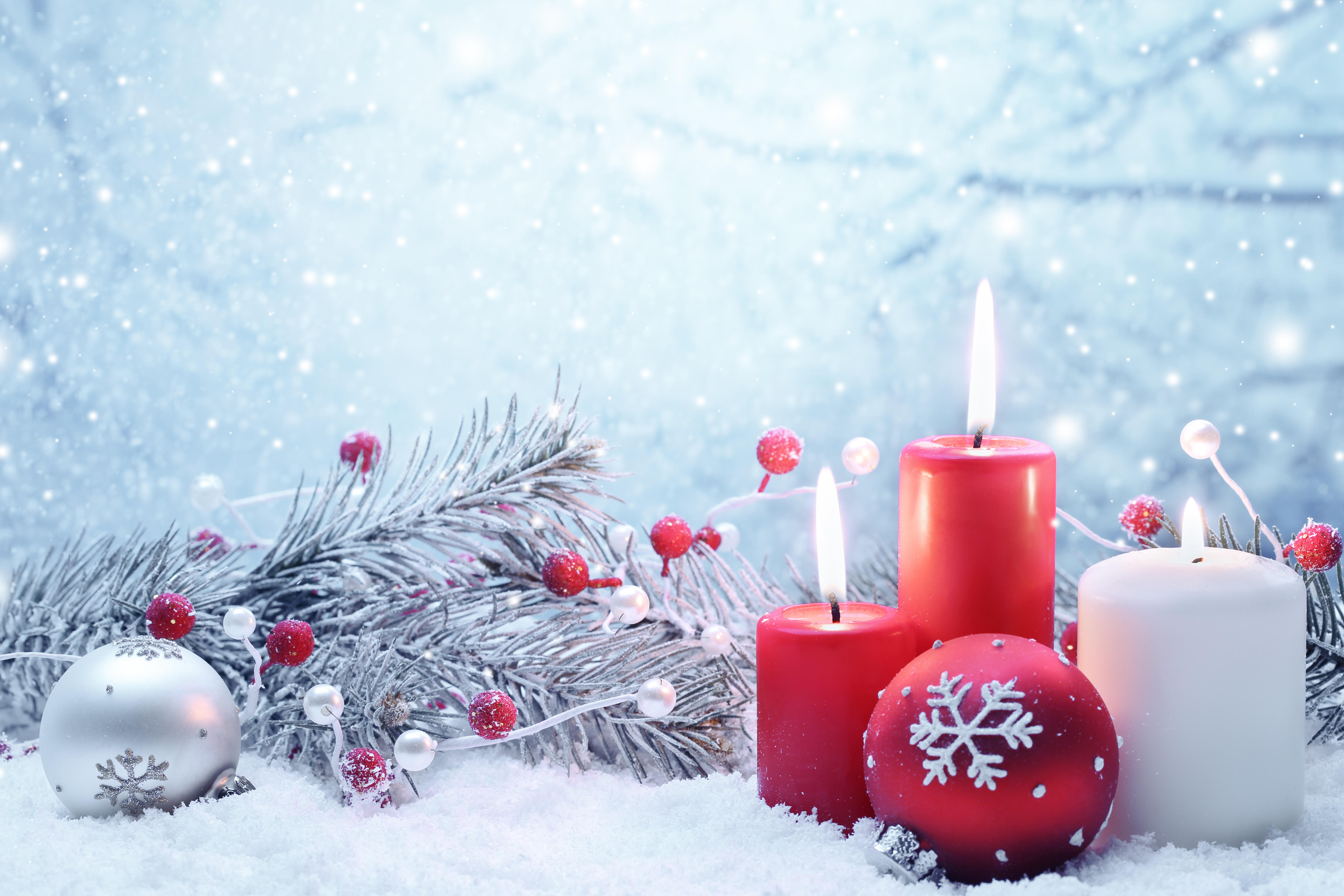 Wallpapers candle New Year wallpapers New Year on the desktop