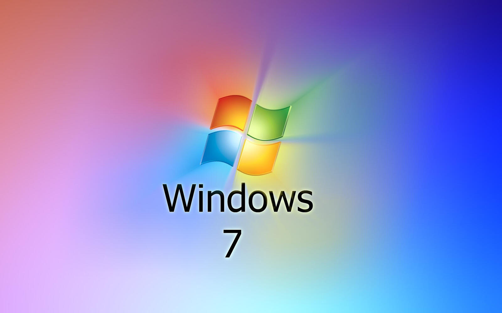 桌面上的壁纸Windows 7 操作系统 奖章