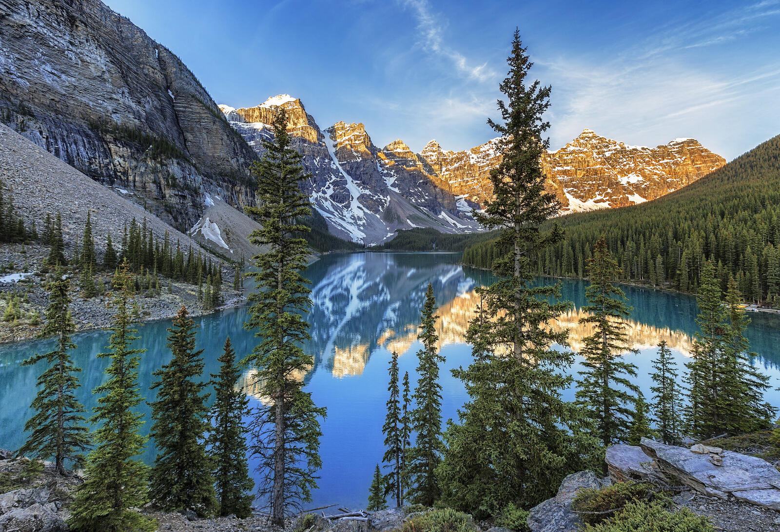 Обои Канада голубое озеро национальный парк запрета на рабочий стол