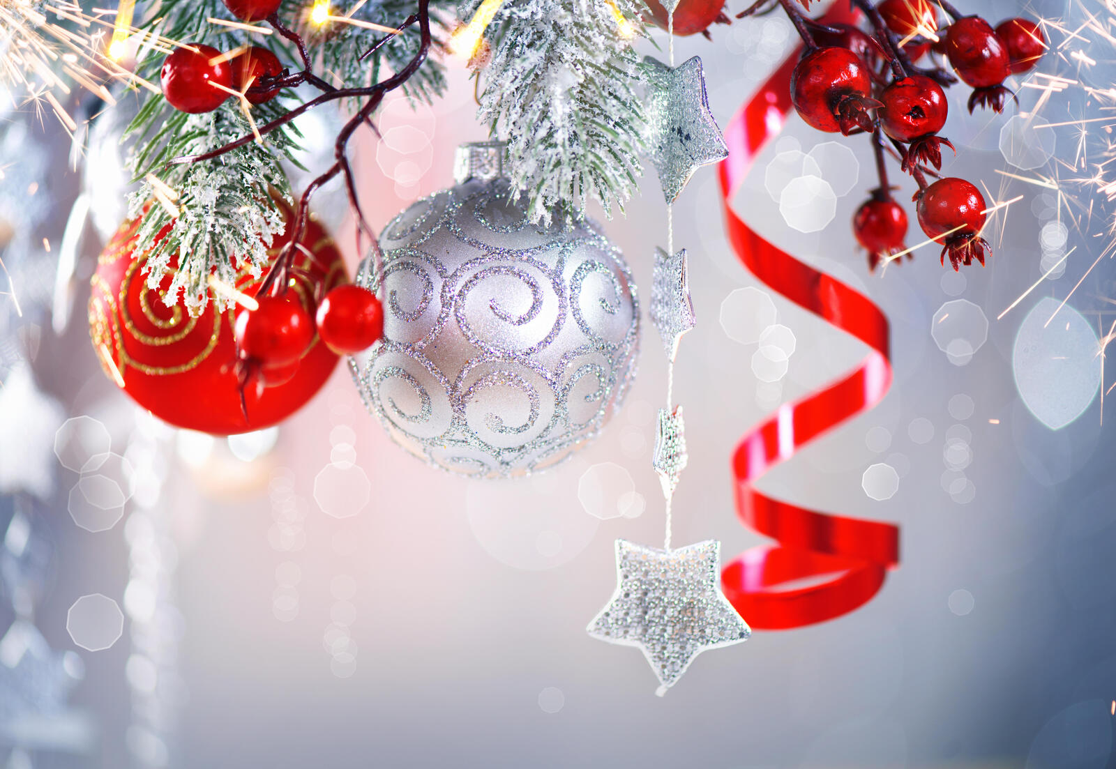 Wallpapers New Year s style Christmas decorations New Year wallpapers on the desktop