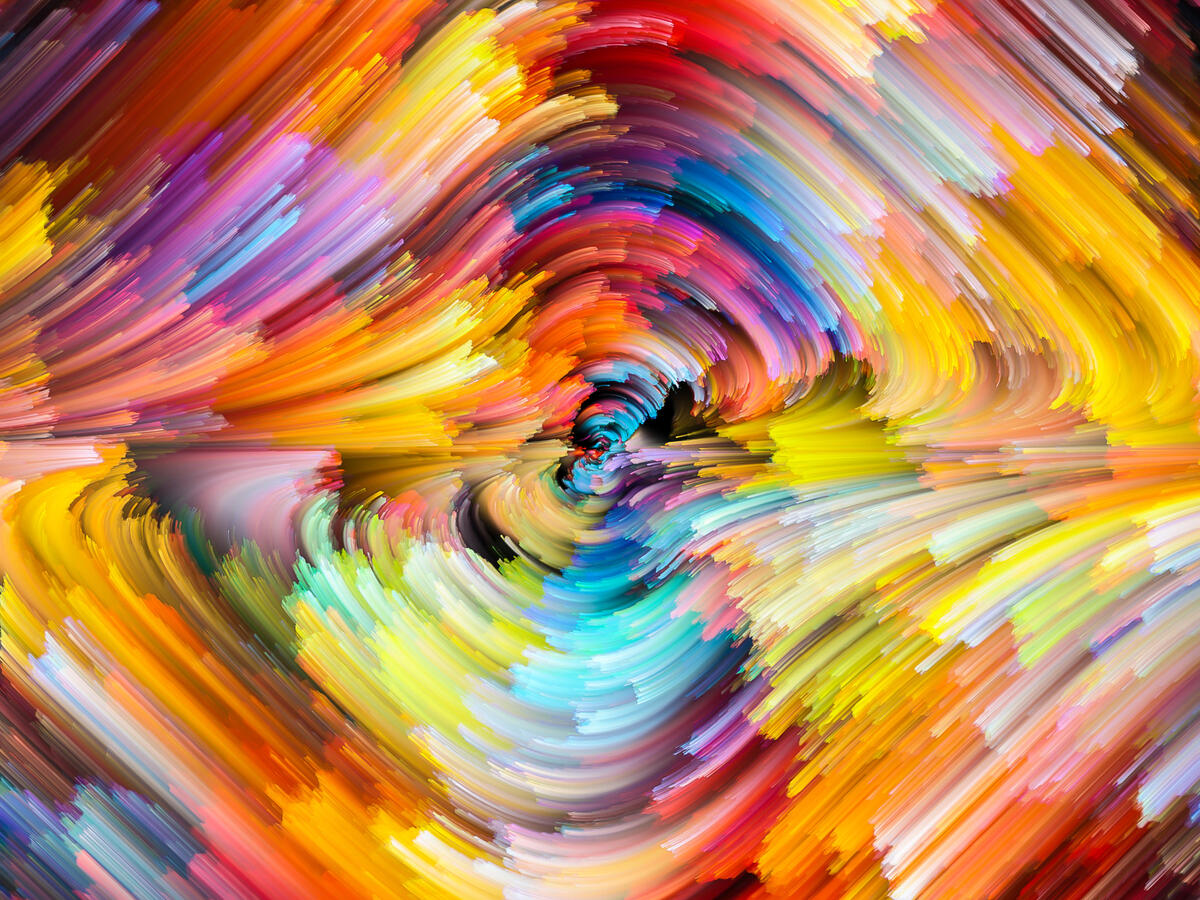 Multi-colored swirl colors