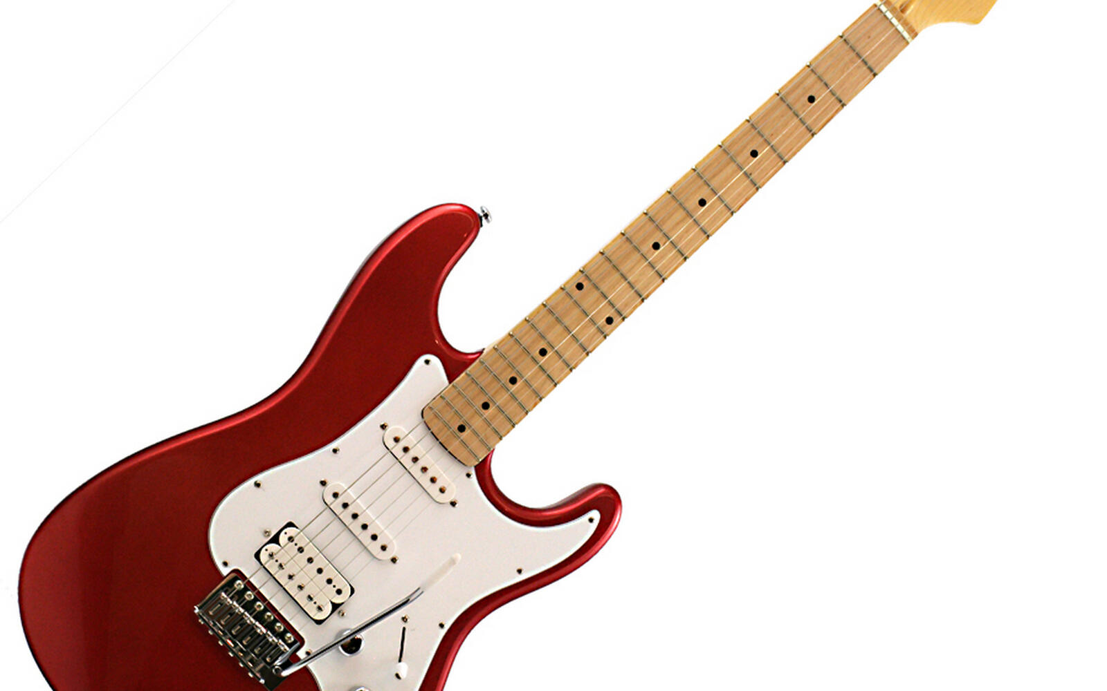Wallpapers electric guitar red strings on the desktop