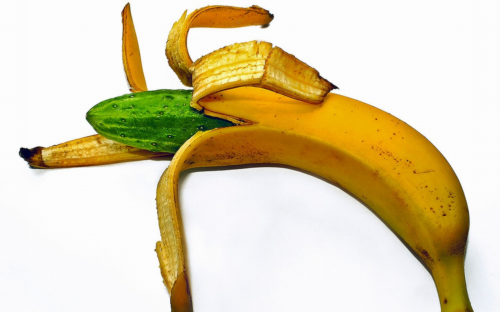 Фото бесплатно банан, кожура, желтая