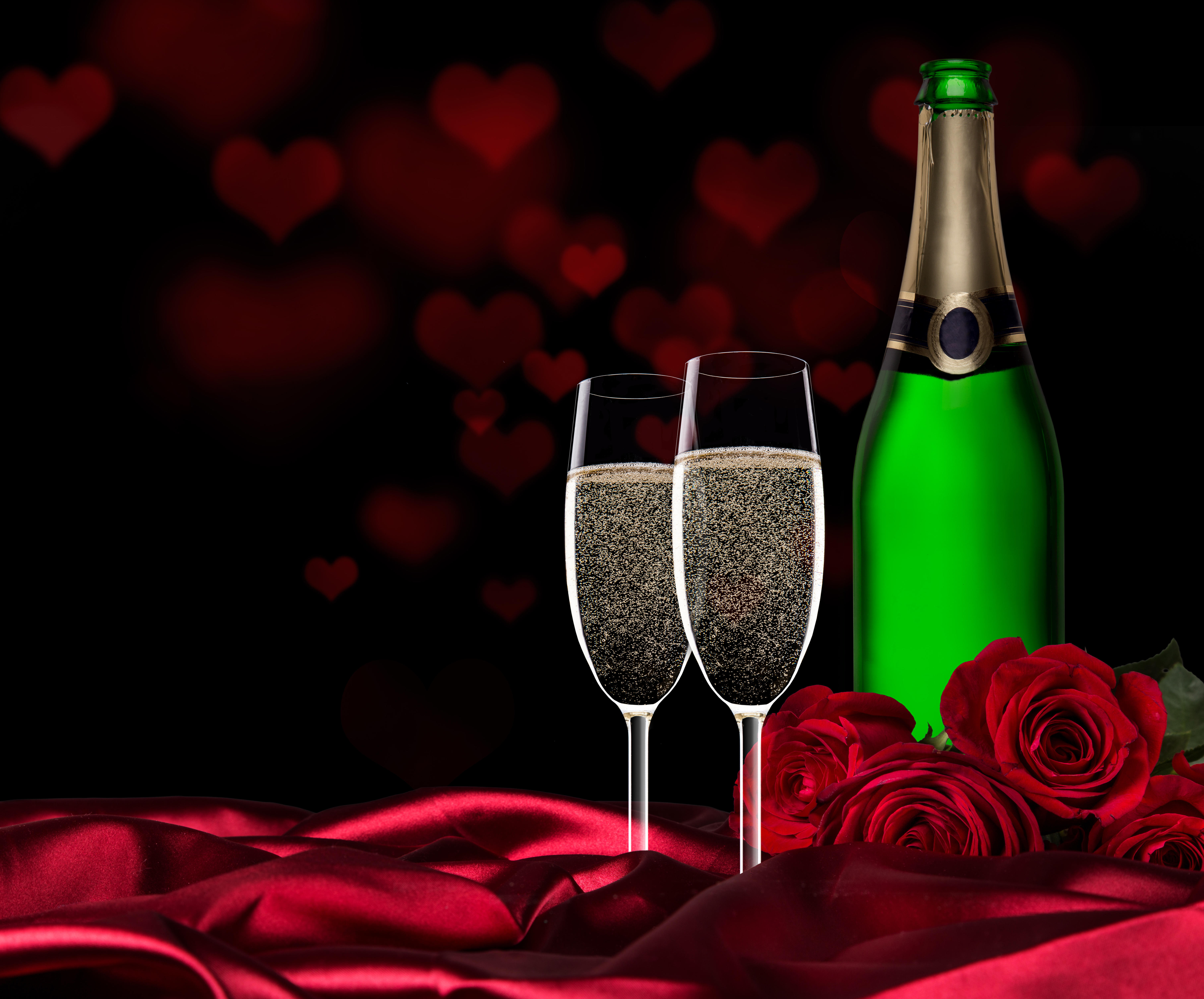 桌面上的壁纸玫瑰 浪漫 情人节