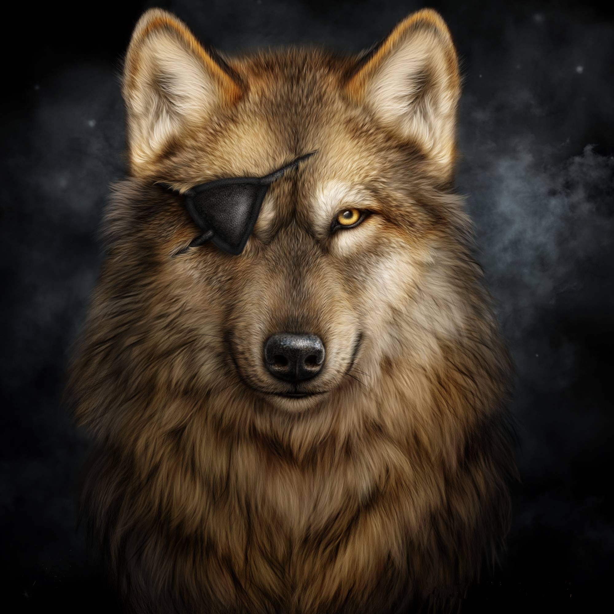 Wallpapers wolf no eyes art on the desktop