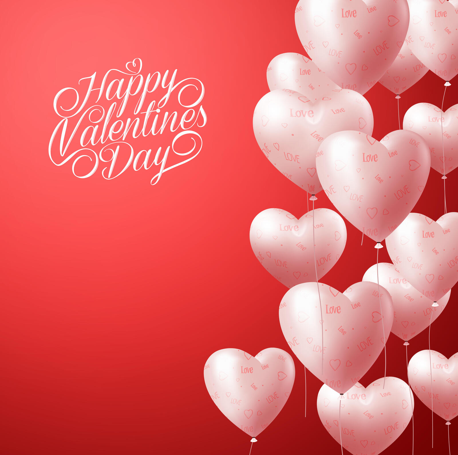 Wallpapers romantic hearts Valentine holidays on the desktop