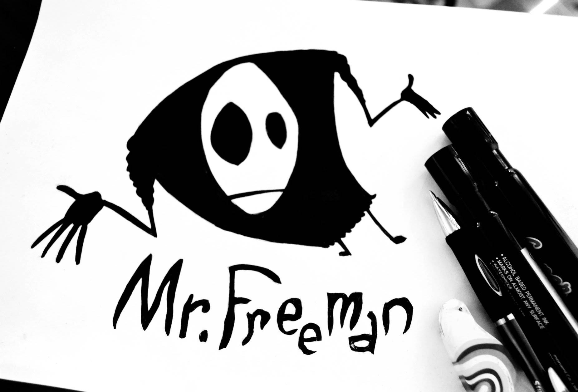 Wallpapers Mr Freeman pen markers on the desktop