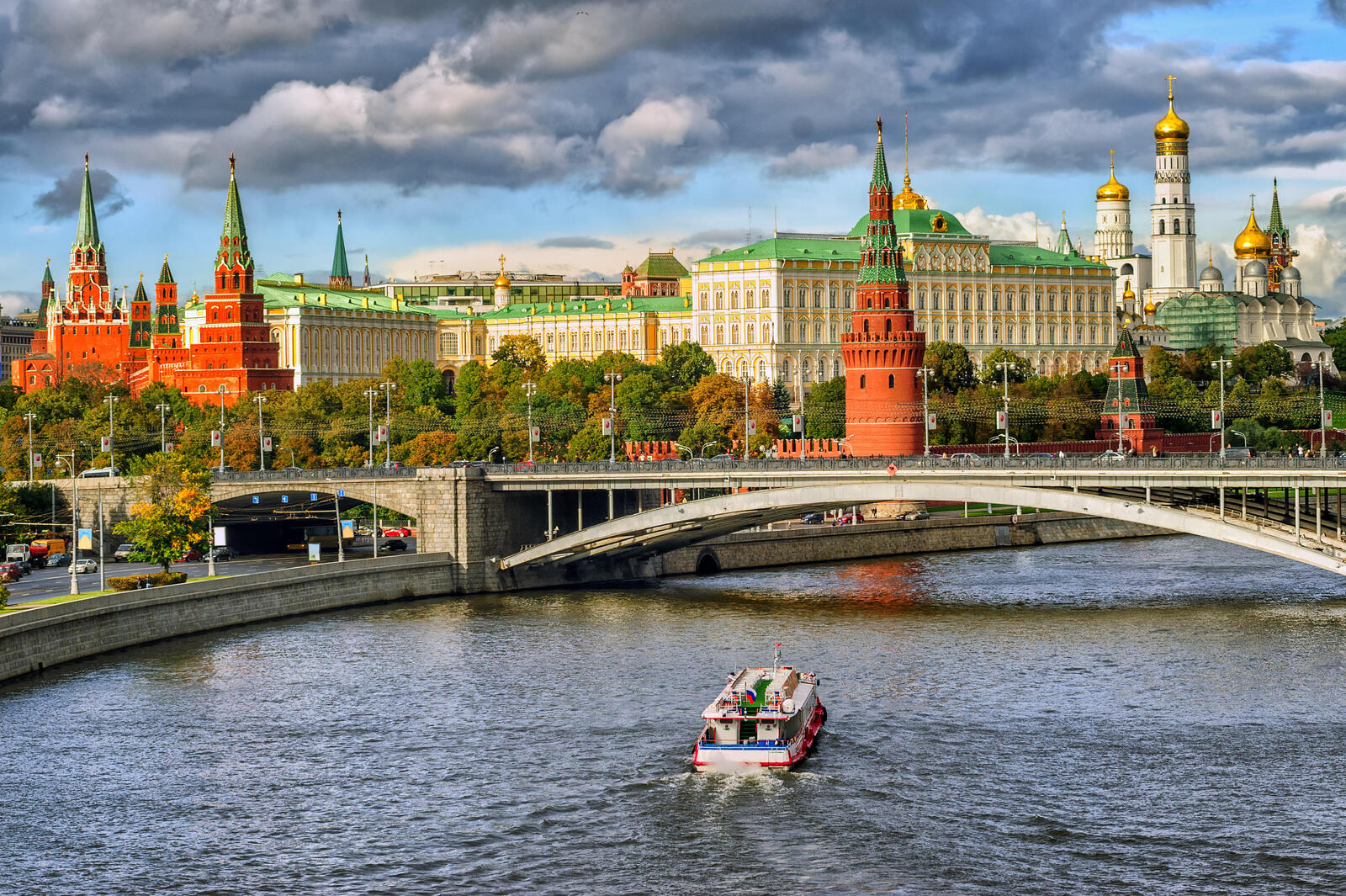 桌面上的壁纸俄罗斯 莫斯科 河流