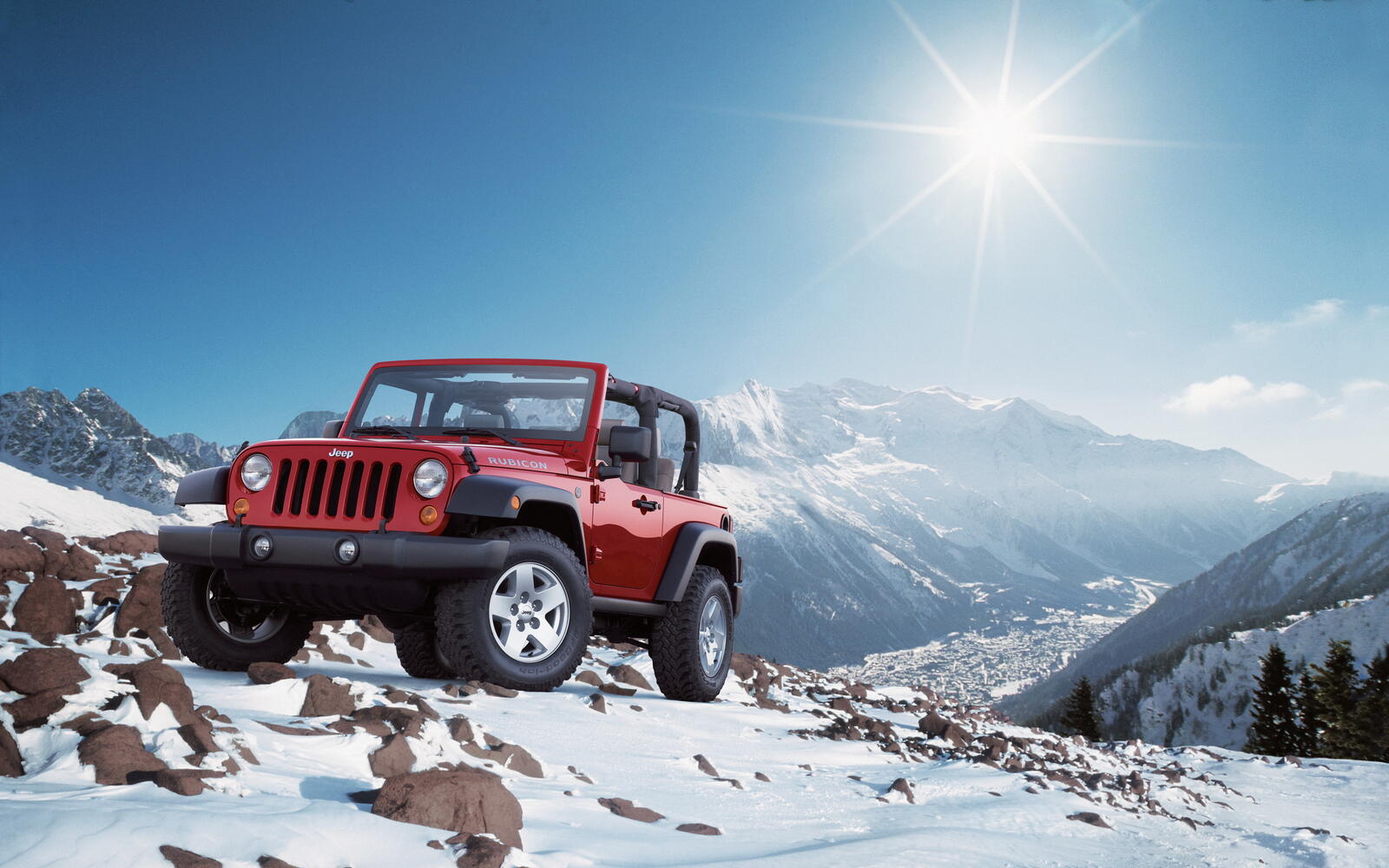 Wallpapers jeep red mountains on the desktop