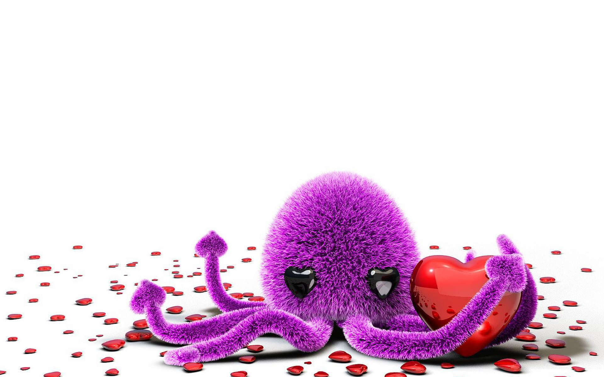 Wallpapers toy octopus purple on the desktop