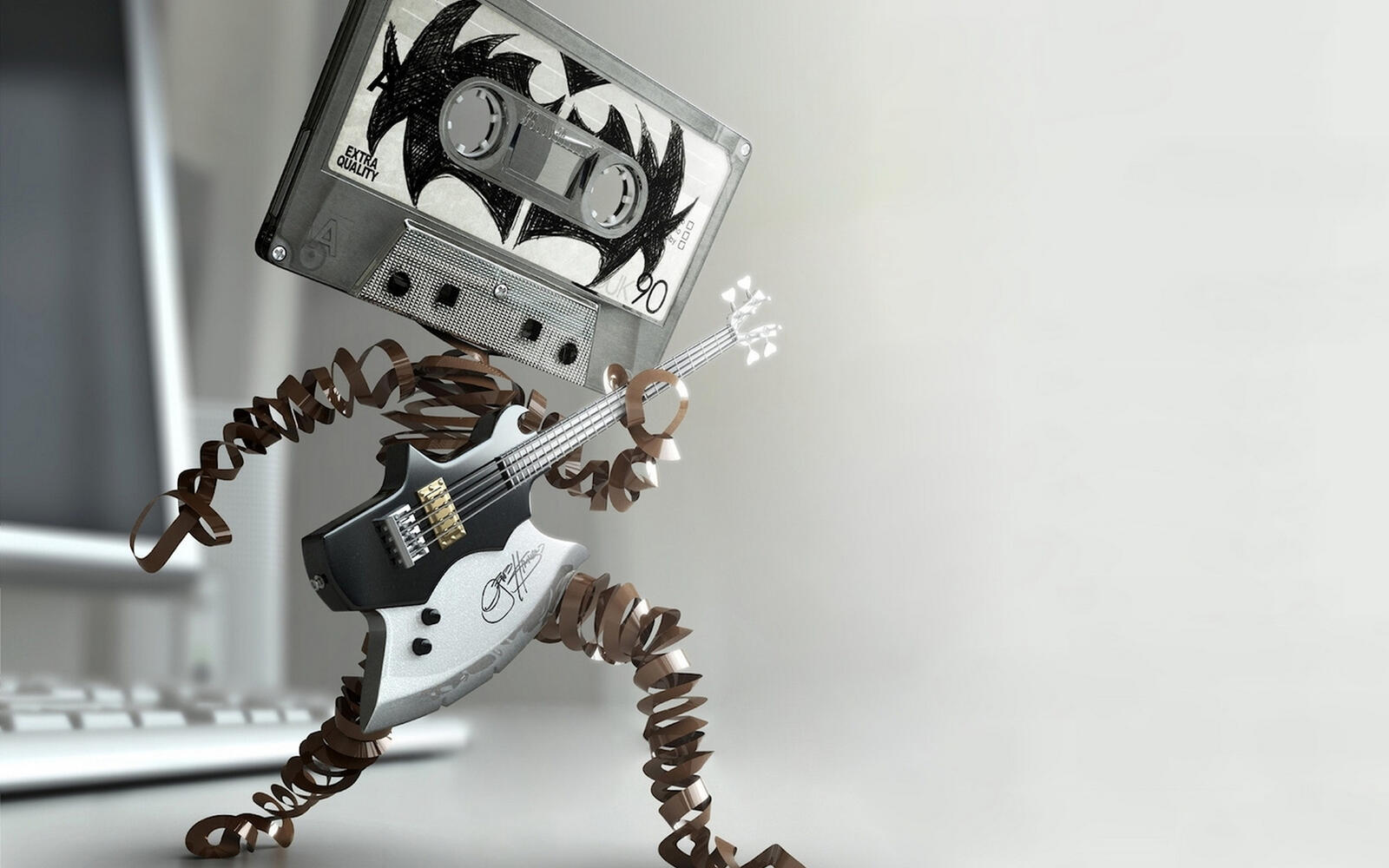 Wallpapers cassette guitar film on the desktop