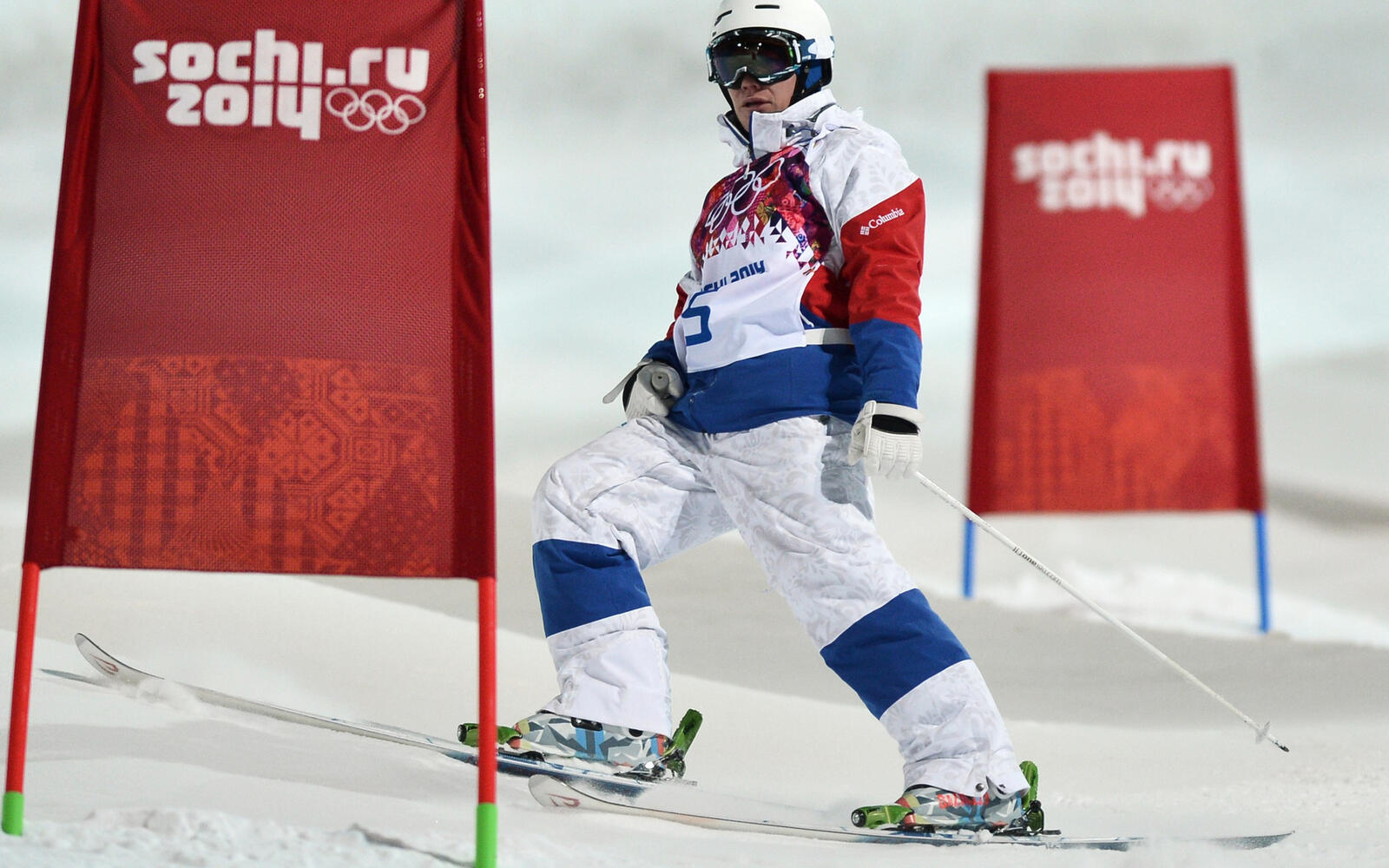 Wallpapers olympic games Sochi skier on the desktop