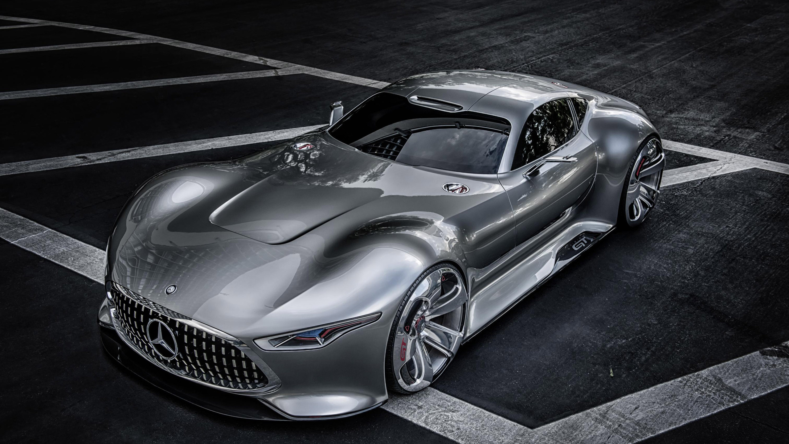 Wallpapers Mercedes concept silver on the desktop