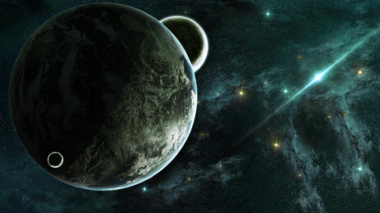 Wallpapers space the universe two planets on the desktop