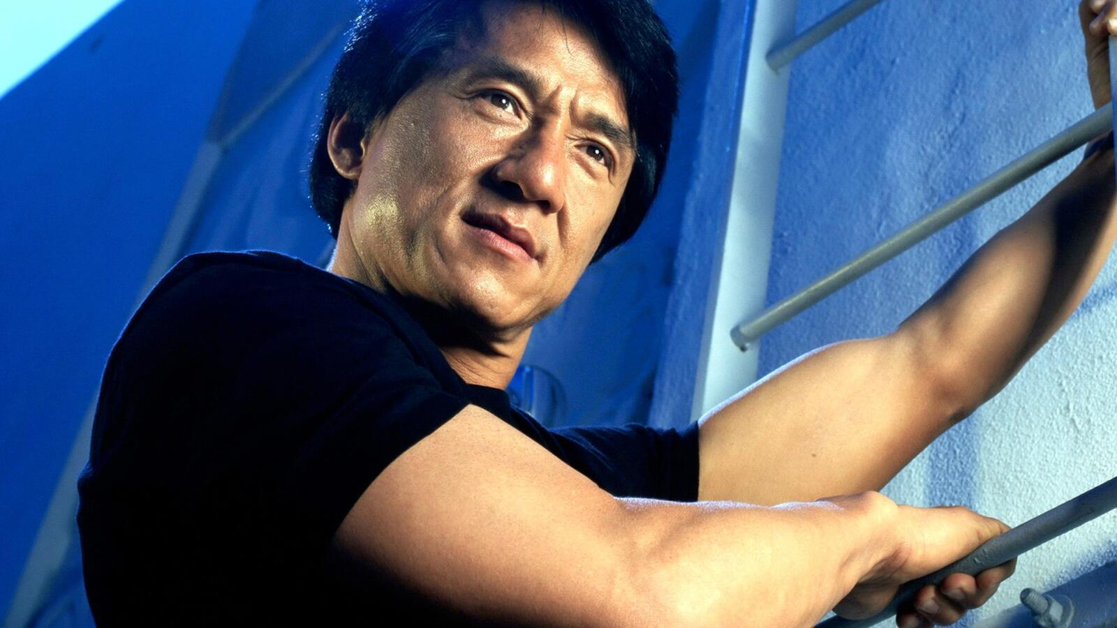 Wallpapers Jackie Chan actor stairs on the desktop