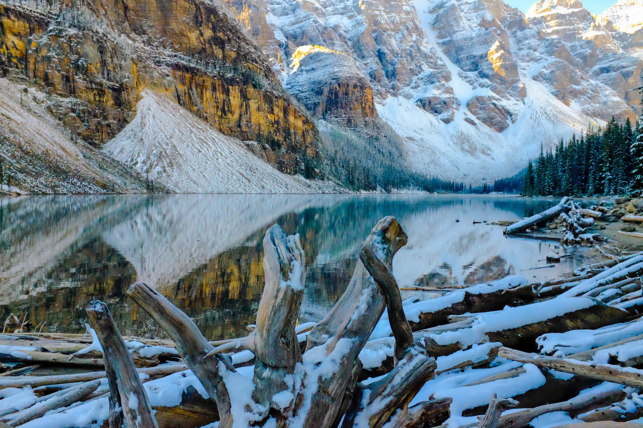 Wallpapers lake in the mountains landscapes winter on the desktop