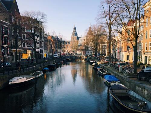 Обои на стол amsterdam, столица и крупнейший город нидерландов