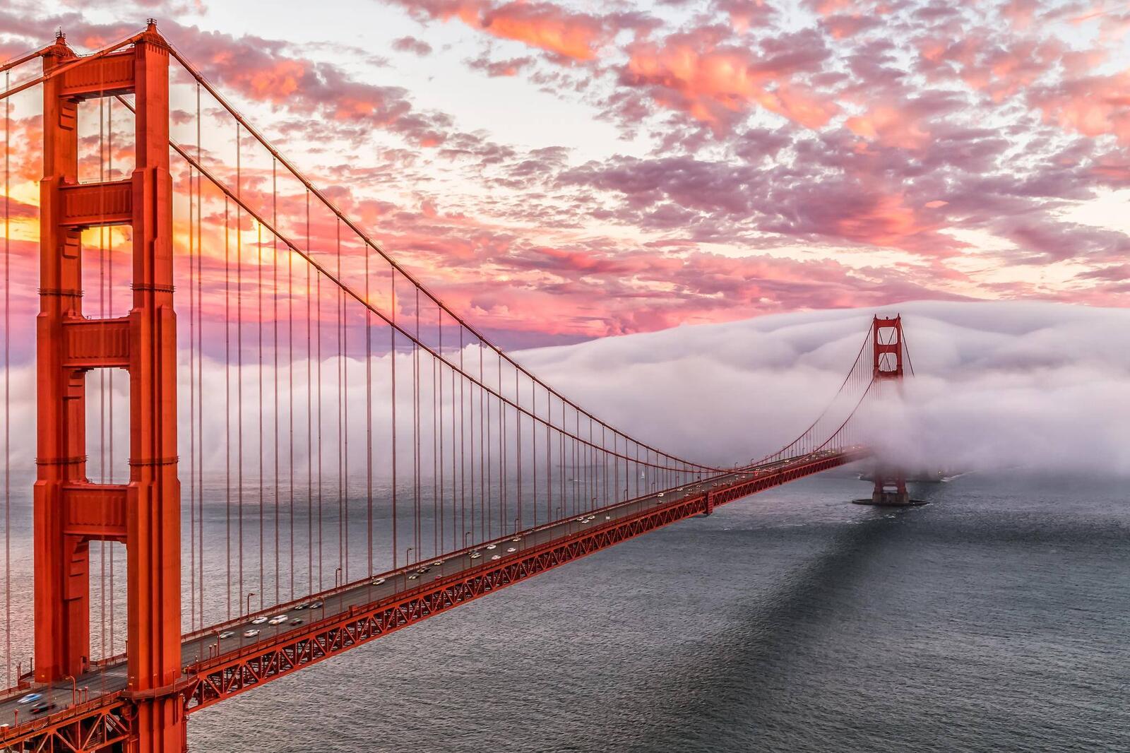 Обои пейзажи Сан-Франциско мост на рабочий стол