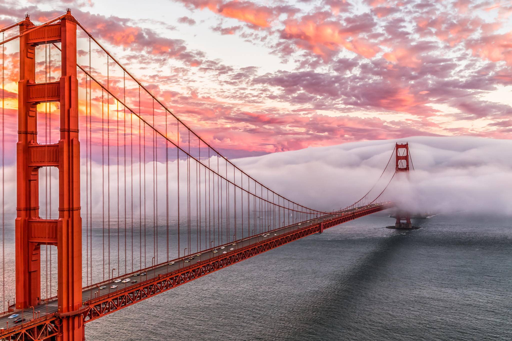 Wallpapers landscapes San Francisco bridge on the desktop