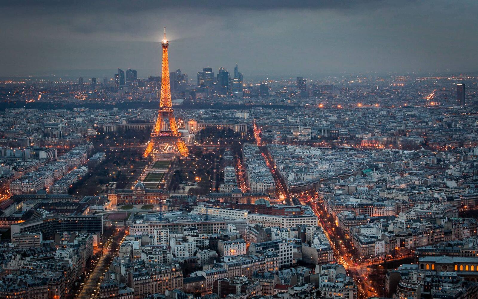 Обои фото с высоты Франция город на рабочий стол
