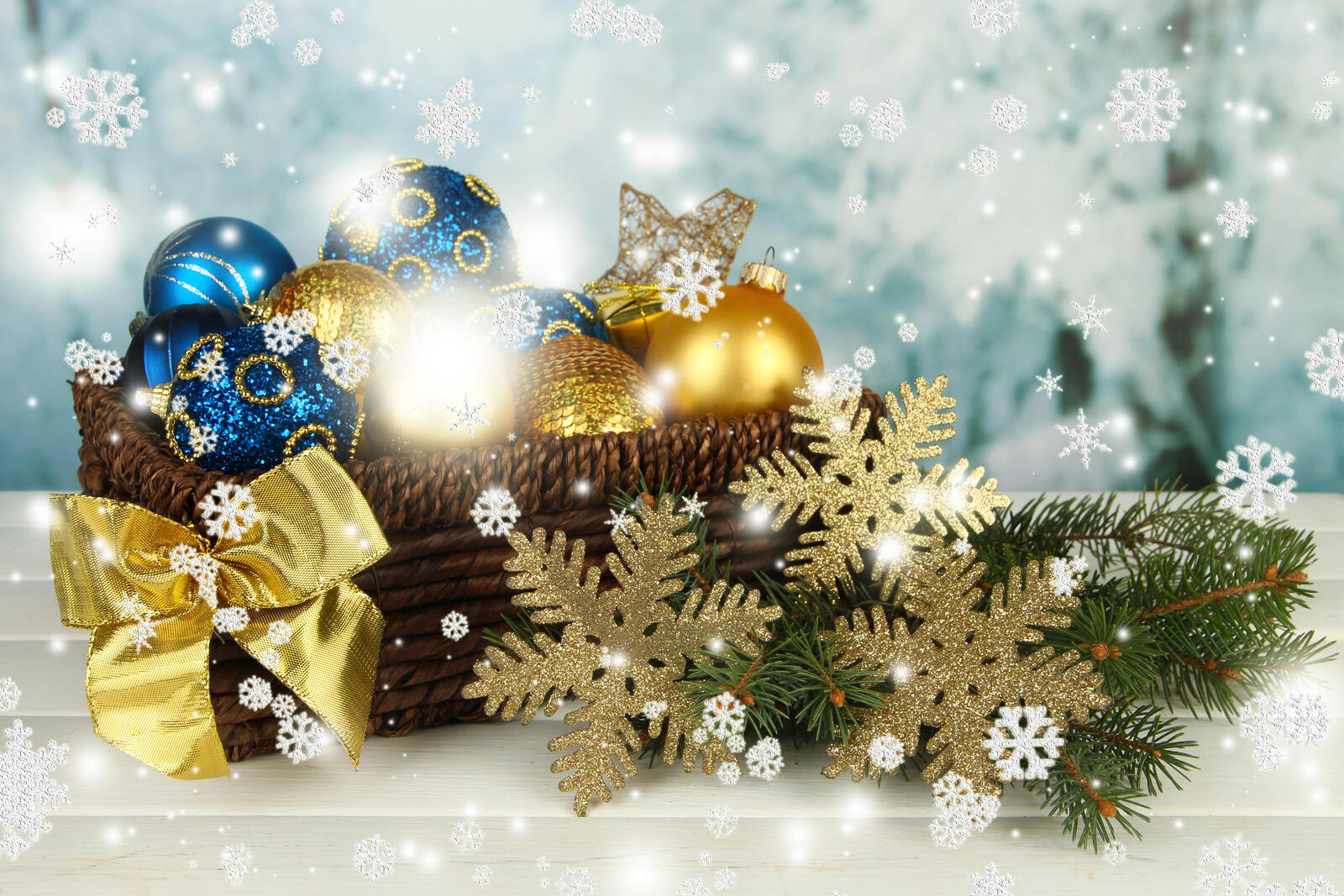 Wallpapers background decorations Christmas on the desktop
