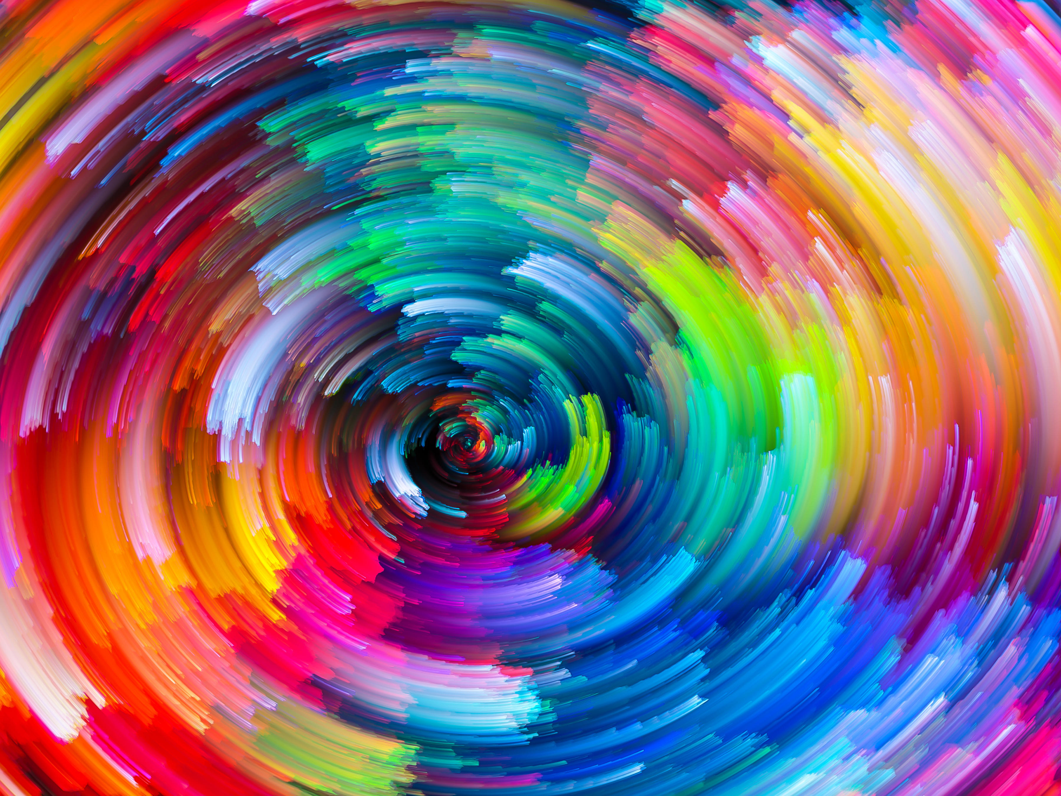 Free photo The whirlpool of colors