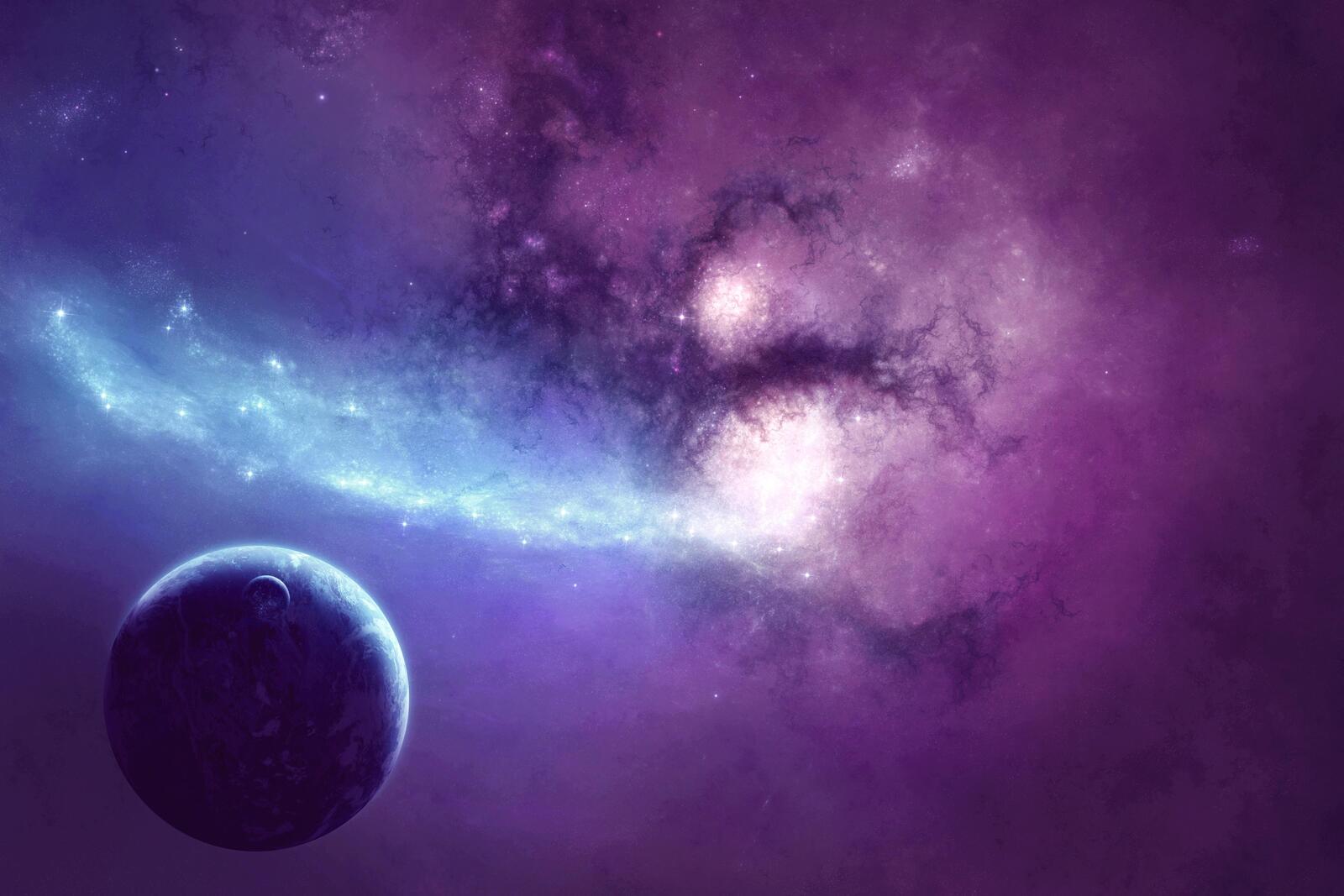 Wallpapers cosmos constellations galaxy on the desktop