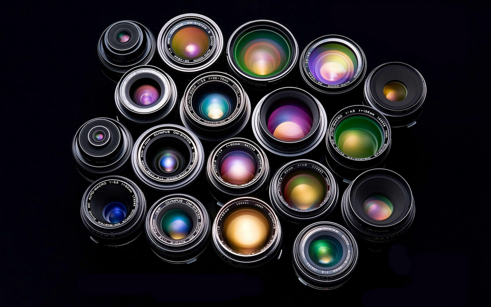 Wallpapers lenses glasses colored on the desktop