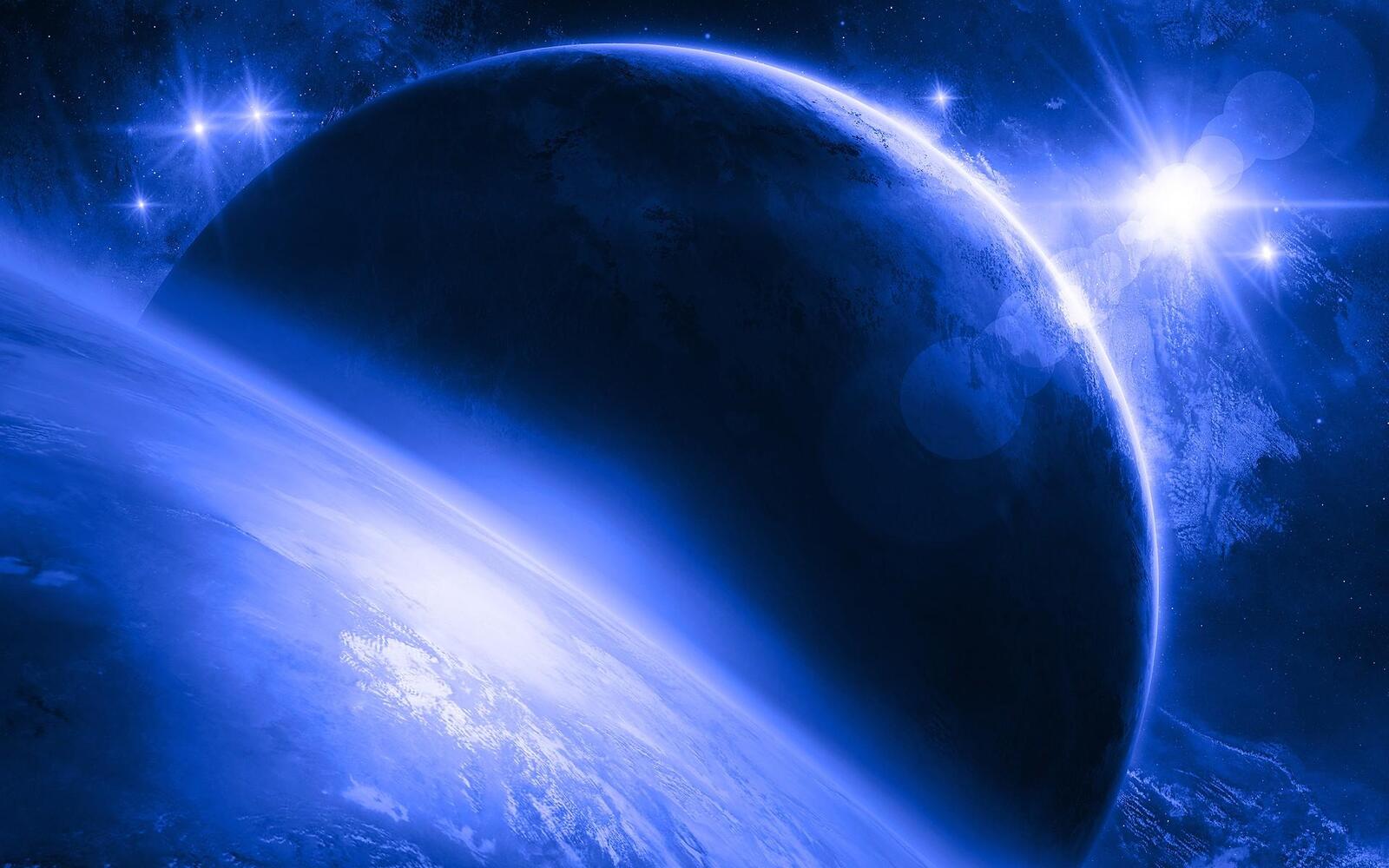 Wallpapers galaxy cosmos planets on the desktop