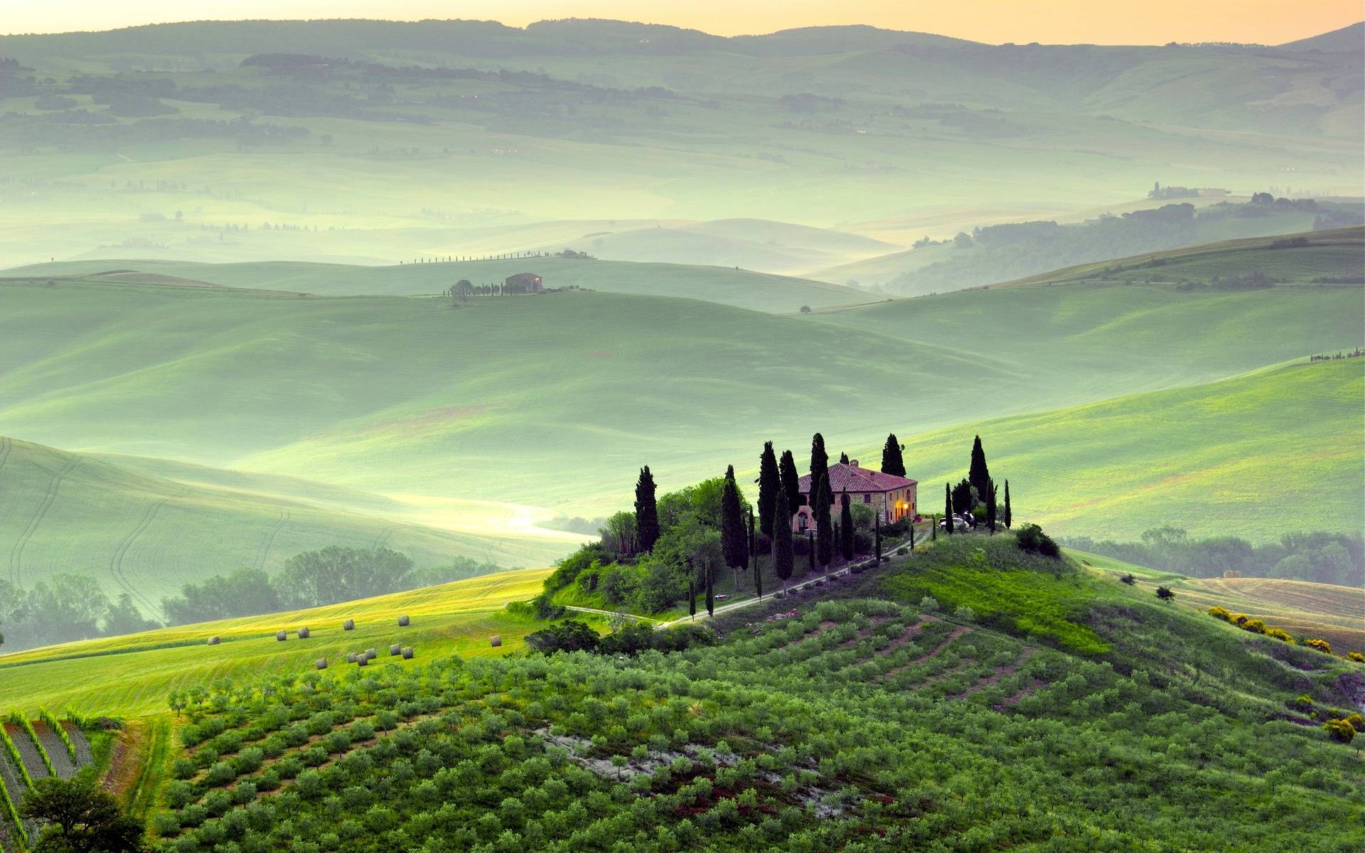 Wallpapers Tuscany Italy house on the desktop