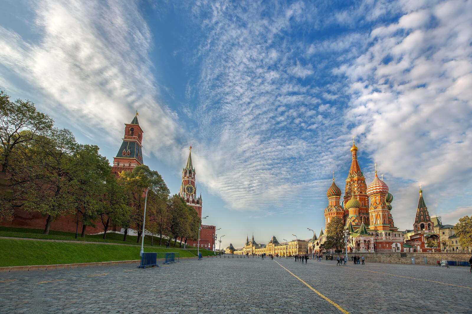 Wallpapers plaza pavers Moscow on the desktop