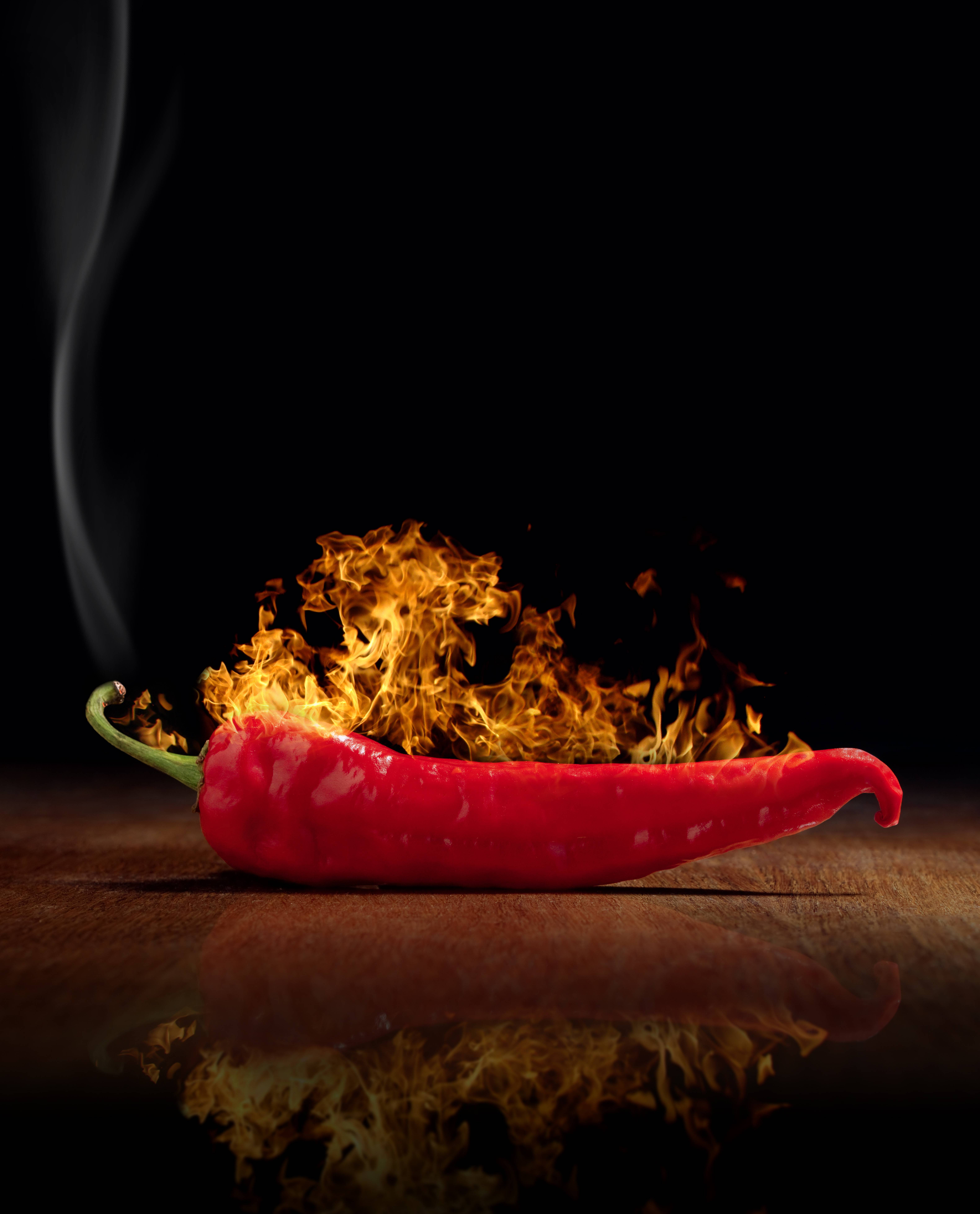 Wallpapers pepper red food on the desktop