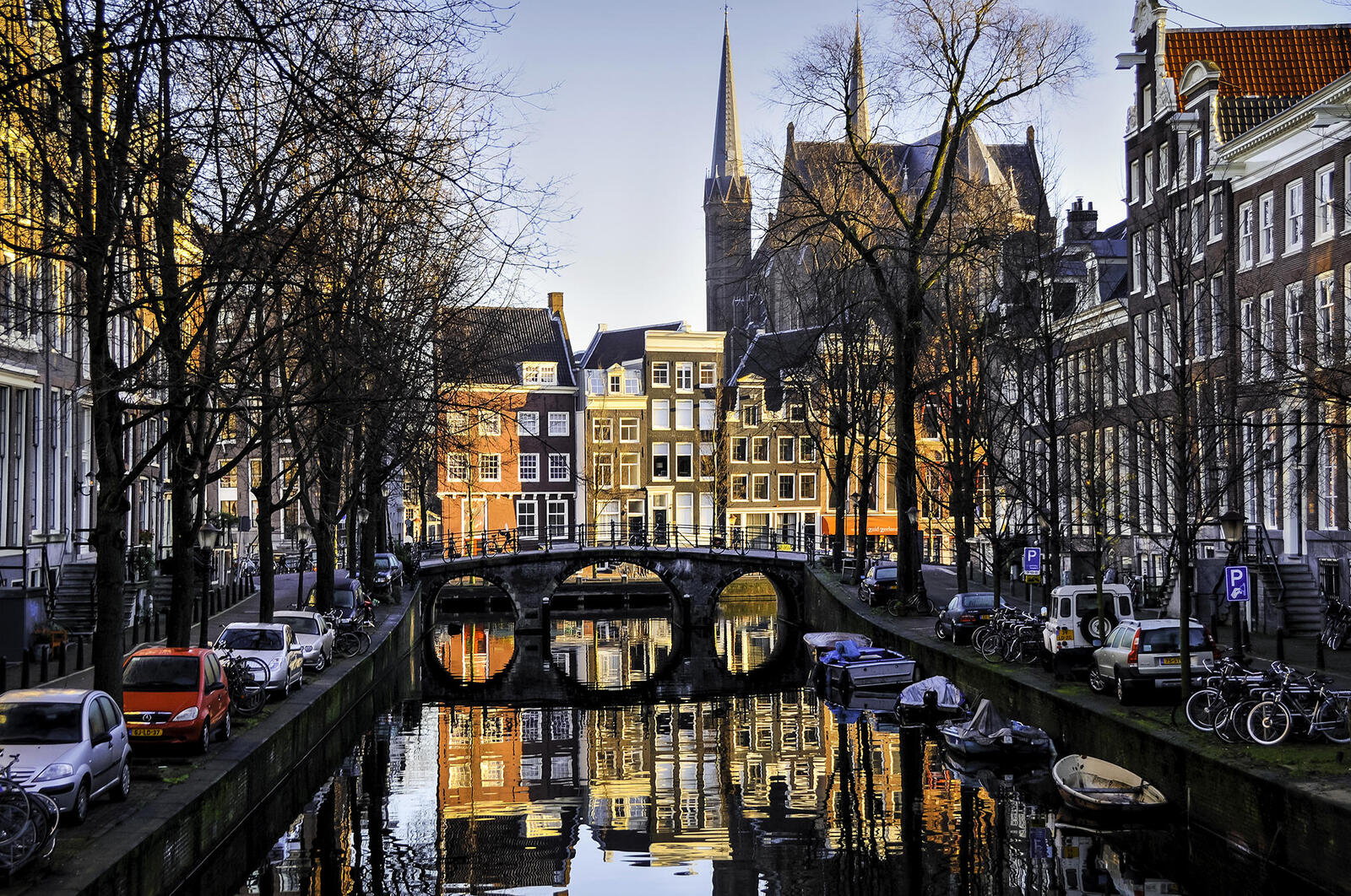 Обои город The Netherlands Amsterdam на рабочий стол