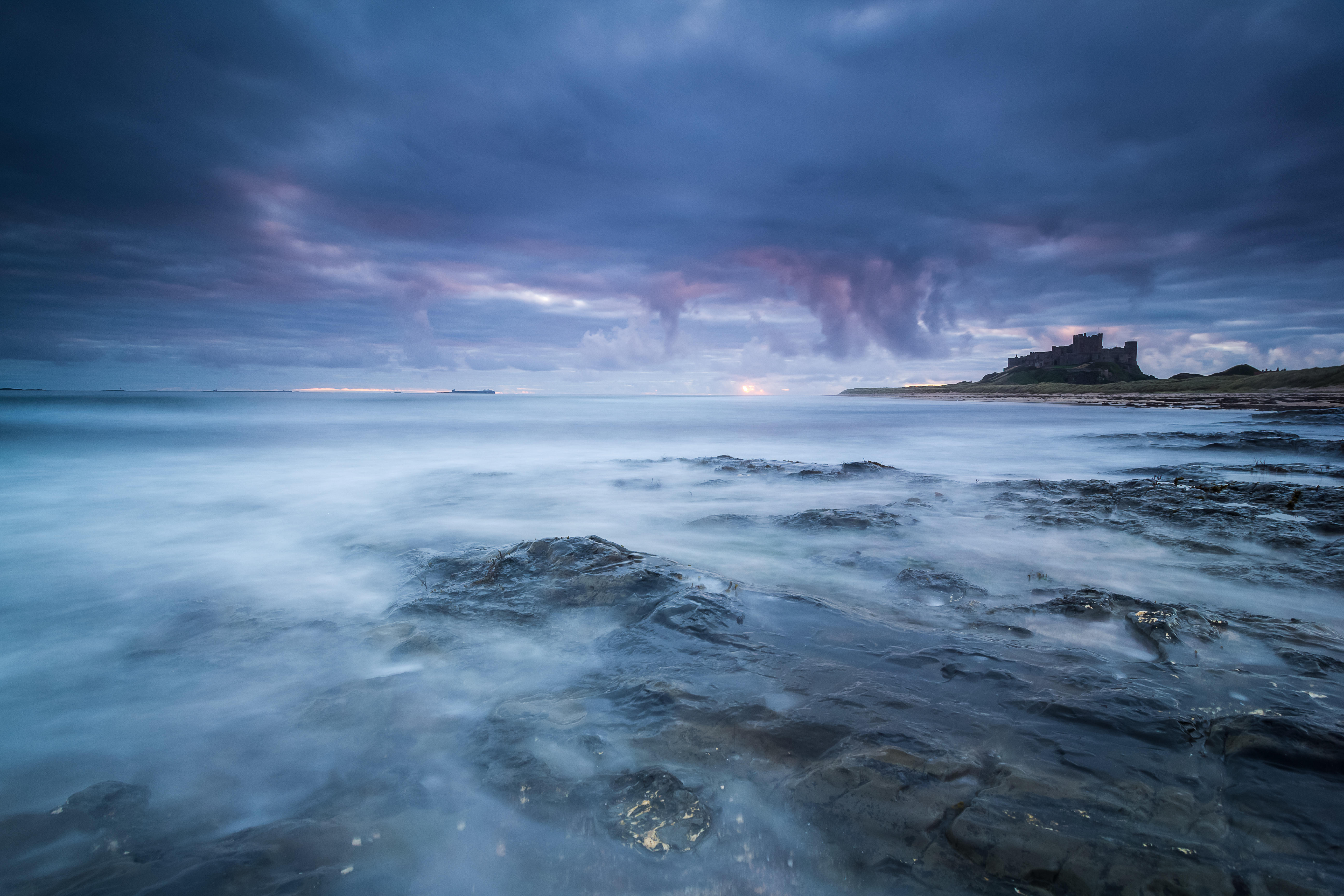 Фото бесплатно Северное море, побережье, закат