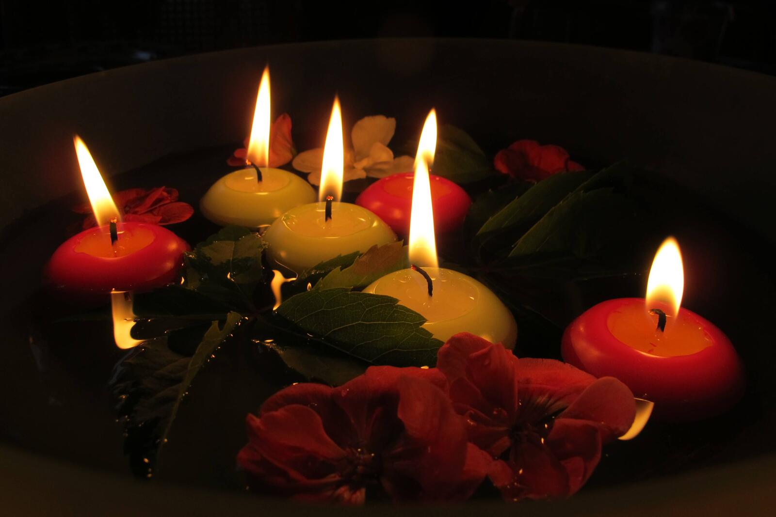Бесплатное фото Красивая заставка пламя, свечи