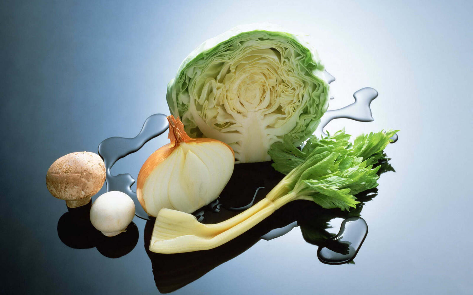 桌面上的壁纸蔬菜 卷心菜 葱头