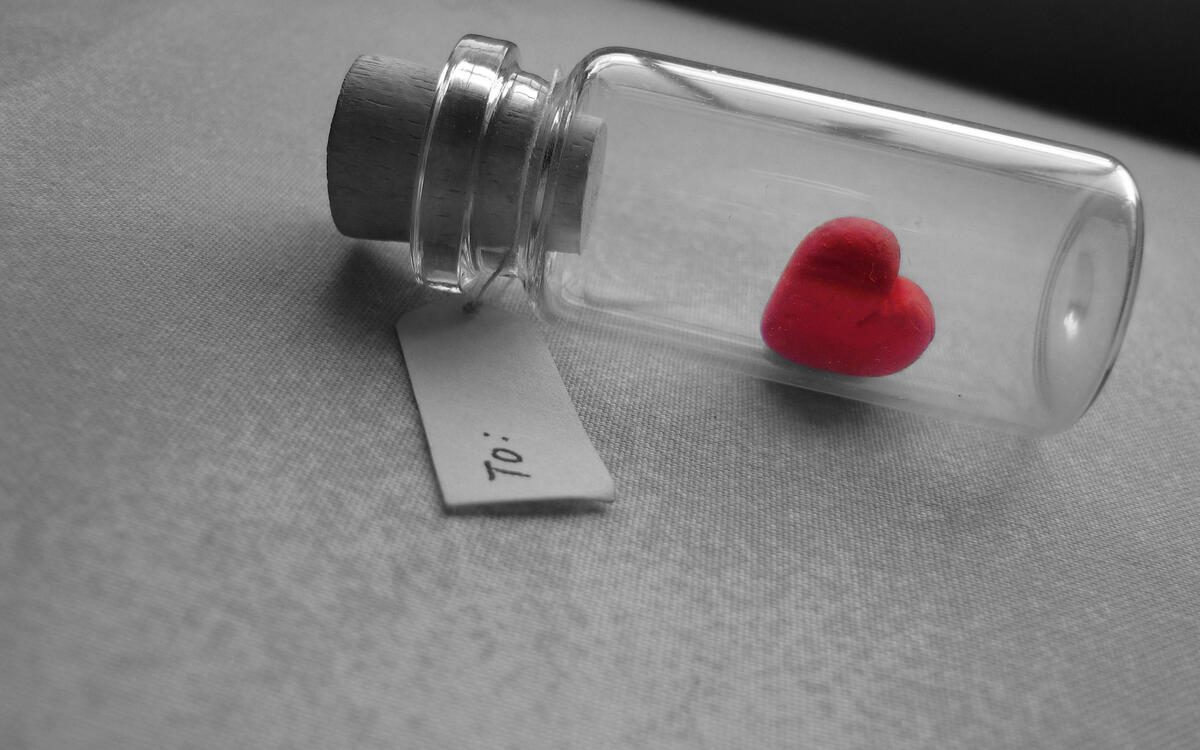 Heart in a bottle
