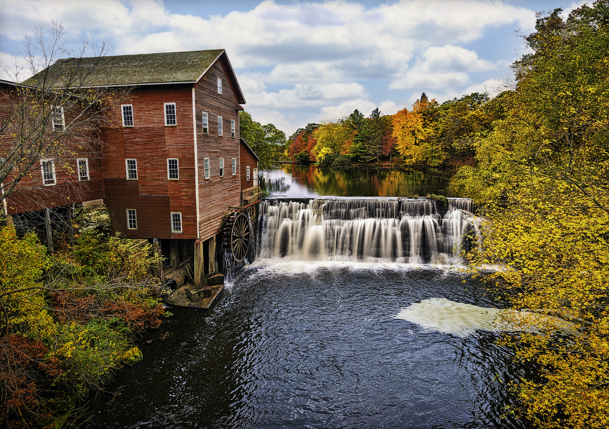 Wallpapers watermill autumn landscapes on the desktop