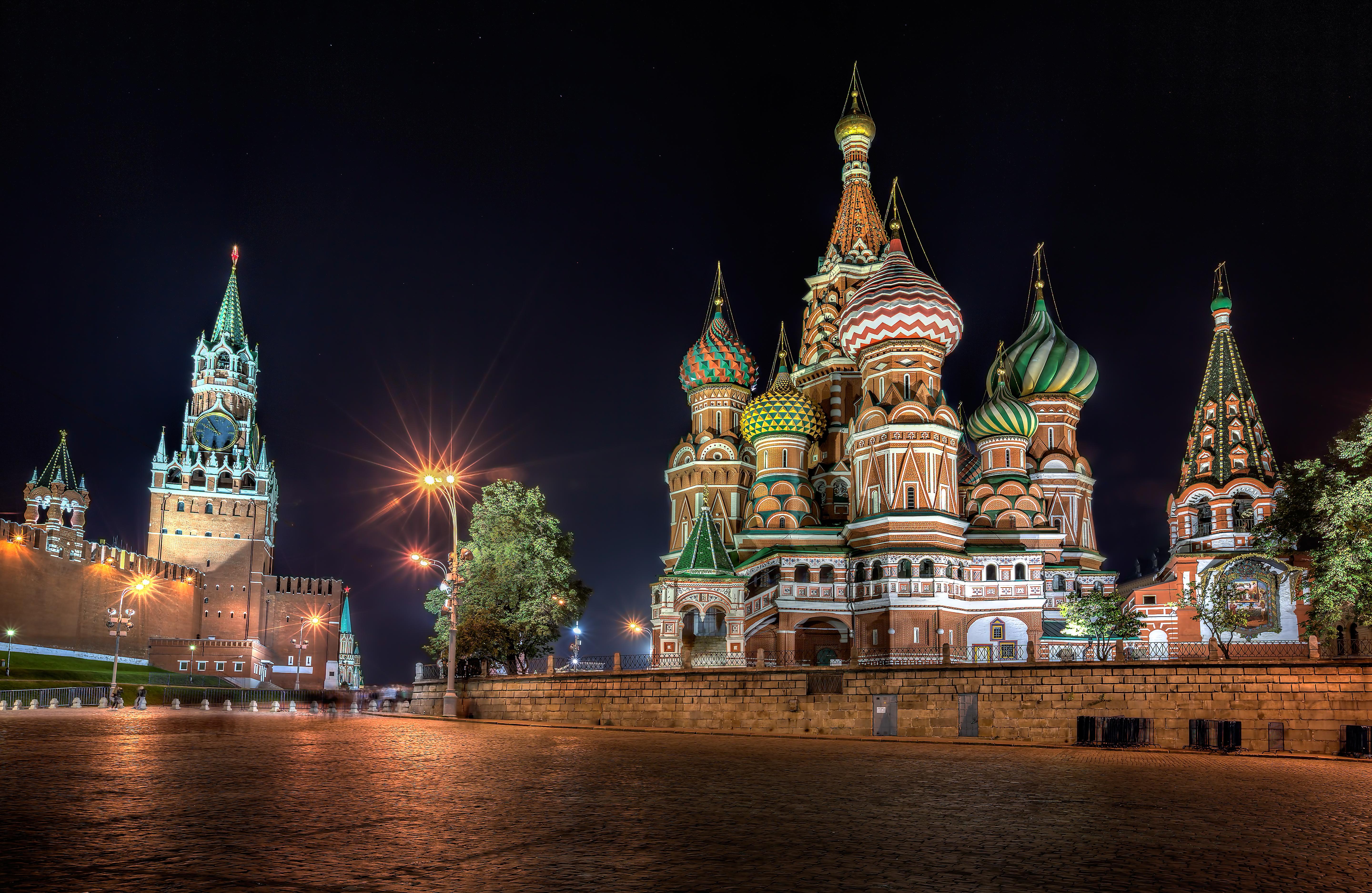 страны архитектура ночь Москва Россия загрузить